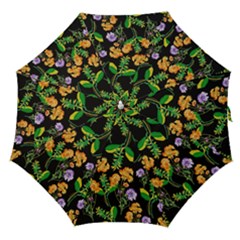 Flower Pattern Art Floral Texture Straight Umbrellas by Grandong