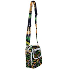 Flower Pattern Art Floral Texture Shoulder Strap Belt Bag