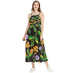 Flower Pattern Art Floral Texture Boho Sleeveless Summer Dress