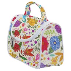 Colorful Flower Abstract Pattern Satchel Handbag by Grandong