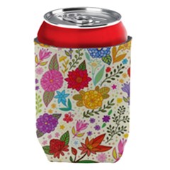 Colorful Flower Abstract Pattern Can Holder