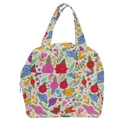 Colorful Flower Abstract Pattern Boxy Hand Bag