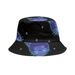 Vector Illustration Of Cat Animal Face Pattern Bucket Hat by Ndabl3x