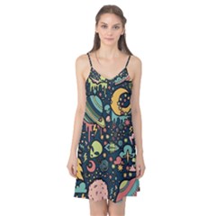 Alien Rocket Space Aesthetic Camis Nightgown 