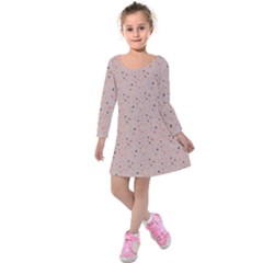 Punkte Kids  Long Sleeve Velvet Dress by zappwaits