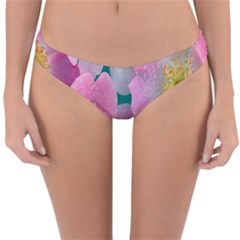 Pink Neon Flowers, Flower Reversible Hipster Bikini Bottoms by nateshop