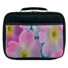 Pink Neon Flowers, Flower Lunch Bag by nateshop