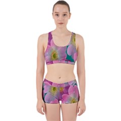 Pink Neon Flowers, Flower Work It Out Gym Set by nateshop