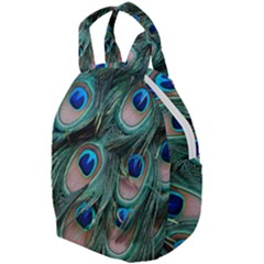 Peacock-feathers,blue2 Travel Backpack by nateshop