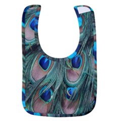 Peacock-feathers,blue2 Baby Bib by nateshop