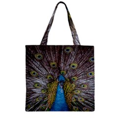 Peacock-feathers2 Zipper Grocery Tote Bag by nateshop