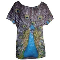 Peacock-feathers2 Women s Oversized T-Shirt