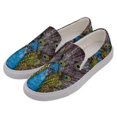 Peacock-feathers2 Men s Canvas Slip Ons by nateshop