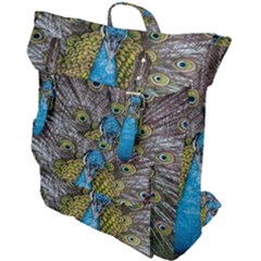 Peacock-feathers2 Buckle Up Backpack