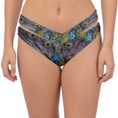 Peacock-feathers2 Double Strap Halter Bikini Bottoms by nateshop