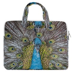 Peacock-feathers2 Macbook Pro 13  Double Pocket Laptop Bag by nateshop