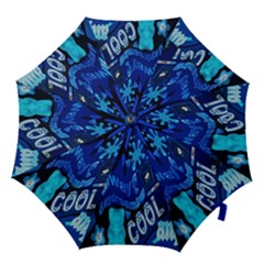 Really Cool Blue, Unique Blue Hook Handle Umbrellas (large) by nateshop