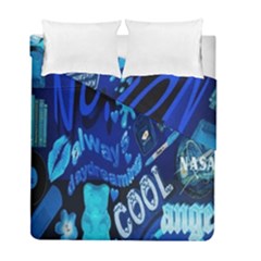 Really Cool Blue, Unique Blue Duvet Cover Double Side (full/ Double Size)