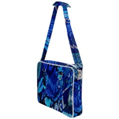 Really Cool Blue, Unique Blue Cross Body Office Bag by nateshop