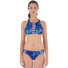 Really Cool Blue, Unique Blue Perfectly Cut Out Bikini Set by nateshop