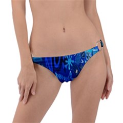 Really Cool Blue, Unique Blue Ring Detail Bikini Bottoms by nateshop