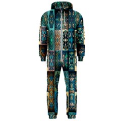 Texture, Pattern, Abstract, Colorful, Digital Art Hooded Jumpsuit (men) by nateshop