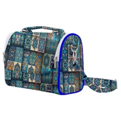 Texture, Pattern, Abstract, Colorful, Digital Art Satchel Shoulder Bag by nateshop