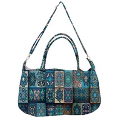 Texture, Pattern, Abstract, Colorful, Digital Art Removable Strap Handbag by nateshop