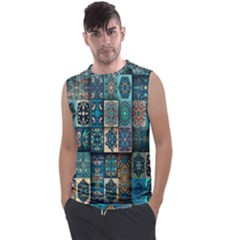 Texture, Pattern, Abstract, Colorful, Digital Art Men s Regular Tank Top