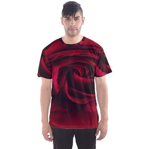 Rose Maroon Men s Sport Mesh T-shirt by nateshop