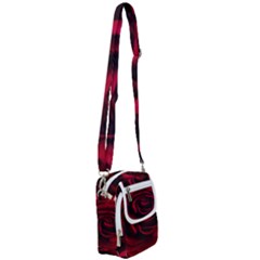 Rose Maroon Shoulder Strap Belt Bag by nateshop