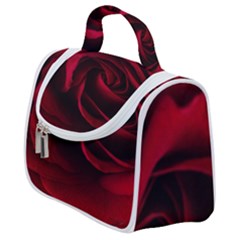 Rose Maroon Satchel Handbag by nateshop