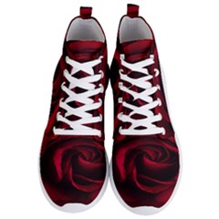 Rose Maroon Men s Lightweight High Top Sneakers by nateshop