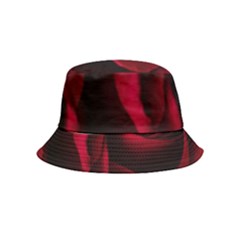 Rose Maroon Inside Out Bucket Hat (kids) by nateshop