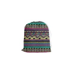 Aztec Design Drawstring Pouch (xs)