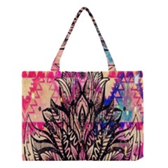 Aztec Flower Galaxy Medium Tote Bag by nateshop