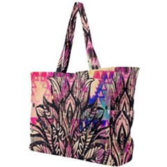 Aztec Flower Galaxy Simple Shoulder Bag by nateshop