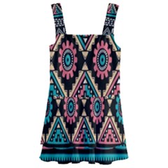 Aztec Wallpaper Kids  Layered Skirt Swimsuit