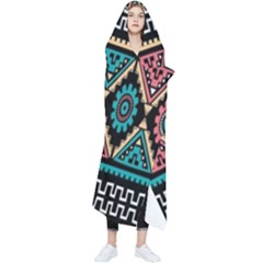 Aztec Wallpaper Wearable Blanket