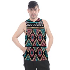 Aztec Wallpaper Men s Sleeveless Hoodie