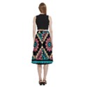 Aztec Wallpaper A-Line Full Circle Midi Skirt With Pocket View4