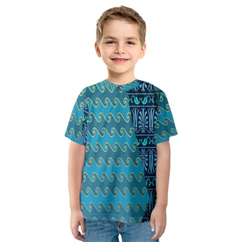 Aztec, Batik Kids  Sport Mesh T-shirt by nateshop