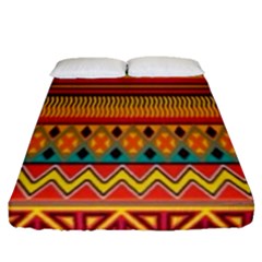 Aztec Fitted Sheet (queen Size) by nateshop