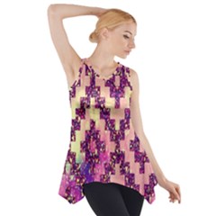 Cute Glitter Aztec Design Side Drop Tank Tunic by nateshop