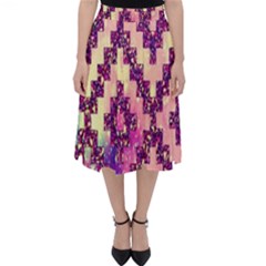 Cute Glitter Aztec Design Classic Midi Skirt by nateshop