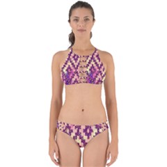 Cute Glitter Aztec Design Perfectly Cut Out Bikini Set by nateshop