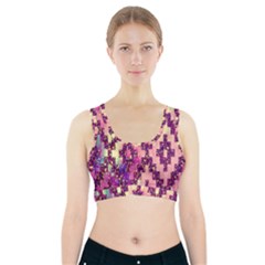 Cute Glitter Aztec Design Sports Bra With Pocket by nateshop