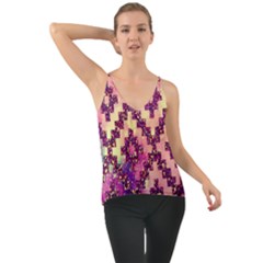 Cute Glitter Aztec Design Chiffon Cami by nateshop