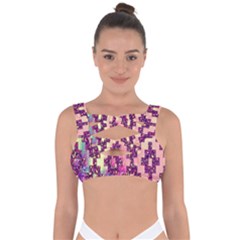 Cute Glitter Aztec Design Bandaged Up Bikini Top by nateshop