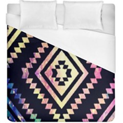 Cute Neon Aztec Galaxy Duvet Cover (king Size) by nateshop